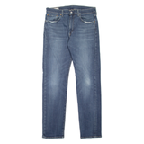 LEVI'S 502 Jeans BIG E Mens Blue Regular Tapered Stone Wash W32 L34