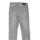 LEVI'S 512 BIG E Jeans Mens Grey Slim Tapered Stone Wash W30 L32