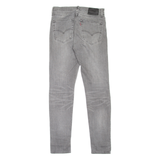 LEVI'S 512 BIG E Jeans Mens Grey Slim Tapered Stone Wash W30 L32