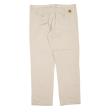 CARHARTT Johnson Pant Mens Trousers Beige Regular Tapered W40 L34