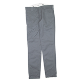 DICKIES Womens Trousers Grey Slim Tapered W32 L34