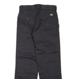 DICKIES Mens Trousers Black Regular Straight W30 L30