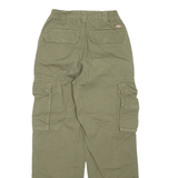DICKIES Cargo Mens Trousers Green Regular Straight W26 L29