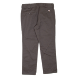 DICKIES Chino Womens Trousers Brown Slim Tapered W32 L26