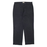 Mens Trousers Black Regular Straight W36 L32