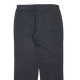 Mens Trousers Black Regular Straight W36 L32