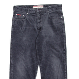 LEE COOPER Womens Corduroy Trousers Grey Regular Straight W32 L23