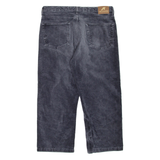LEE COOPER Womens Corduroy Trousers Grey Regular Straight W32 L23