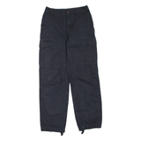 Womens Trousers Black Regular Straight W26 L29