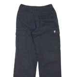 Womens Trousers Black Regular Straight W26 L29