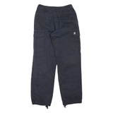 Womens Trousers Black Regular Straight W26 L29