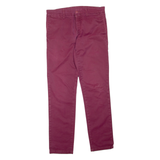 CARHARTT Mens Trousers Purple Regular Skinny W33 L32