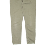 LEVI'S Womens Trousers Green Regular Skinny W29 L27