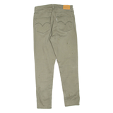 LEVI'S Womens Trousers Green Regular Skinny W29 L27