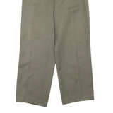 Mens Trousers Green Regular Straight W32 L28