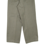 Mens Trousers Green Regular Straight W32 L28