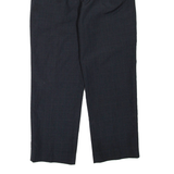 Mens Trousers Black Regular Straight W32 L29