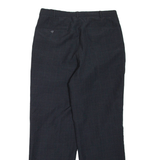 Mens Trousers Black Regular Straight W32 L29