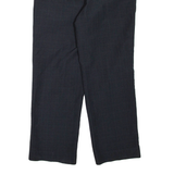 Mens Trousers Black Regular Straight W32 L29