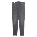 LEVI'S 721 High Rise Skinny Womens Jeans Black Classic Skinny W29 L29
