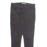 LEVI'S Womens Jeans Black Regular Straight W28 L26