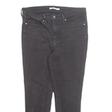 LEVI'S Womens Jeans Black Regular Straight W31 L27