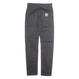 CARHARTT Mens Jeans Black Regular Straight W26 L31