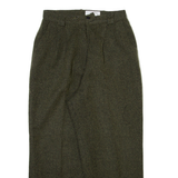 EMMA Womens Trousers Green Relaxed Tapered W26 L24