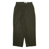 EMMA Womens Trousers Green Relaxed Tapered W26 L24