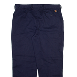 DICKIES Mens Trousers Blue Regular Straight W38 L29