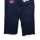 LOONEY TUNES Mens Trousers Blue Regular Straight W31 L21