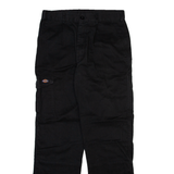 DICKIES Mens Trousers Black Regular Straight W32 L31