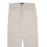 TOMMY HILFIGER Mens Trousers Cream Regular Straight W36 L30