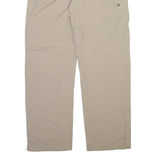 COLUMBIA Detachable Legs Womens Trousers Beige Relaxed Straight Nylon W34 L32