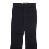 DICKIES Womens Trousers Black Regular Bootcut W30 L32