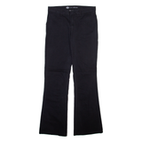 DICKIES Womens Trousers Black Regular Bootcut W30 L32