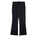DICKIES Womens Trousers Black Regular Bootcut W30 L32