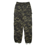 BAC Camo Cargo Mens Trousers Green Regular Tapered W26 L30