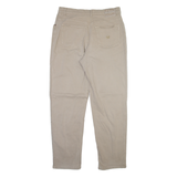 BLUE WILLIS Womens Trousers Beige Regular Tapered W32 L29