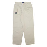 CYRILLUS Mens Trousers Beige Regular Tapered W28 L27