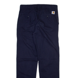 CARHARTT Mens Trousers Blue Regular Straight W30 L32