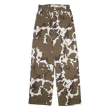 BERSHKA Cargo Womens Trousers Brown Regular Straight W26 L32