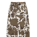 BERSHKA Cargo Womens Trousers Brown Regular Straight W26 L32