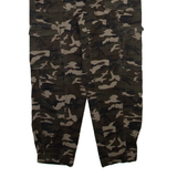 AMISU Camo Cargo Womens Trousers Green Relaxed Tapered W30 L26