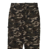 AMISU Camo Cargo Womens Trousers Green Relaxed Tapered W30 L26