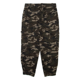AMISU Camo Cargo Womens Trousers Green Relaxed Tapered W30 L26
