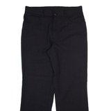 CALYX Mens Trousers Black Regular Straight Wool W32 L30