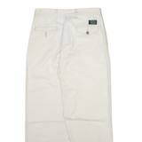 GARRY Mens Trousers Cream Regular Straight W28 L28