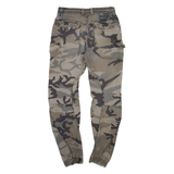 FSBN Camo Cargo Mens Trousers Grey Regular Tapered W30 L30