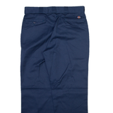 DICKIES Mens Trousers Blue Regular Straight W36 L30